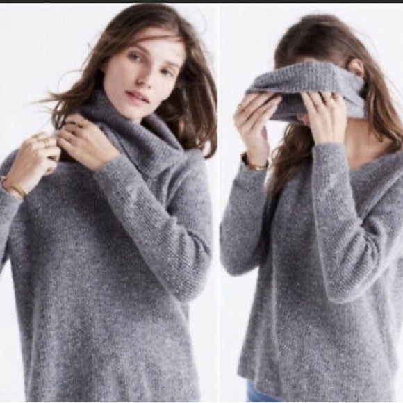 Madewell 100% cashmere optional Turtleneck Sweater - Picture 8 of 8